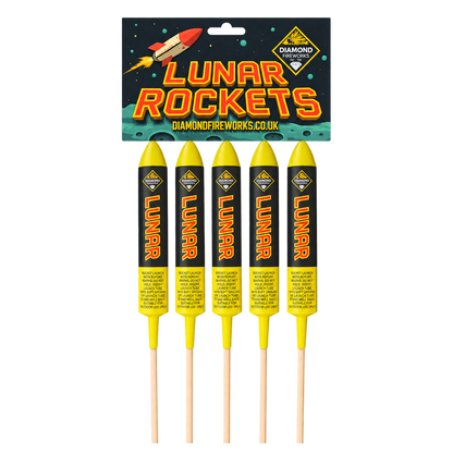 Diamond Fireworks LUNAR 5 PACK ROCKETS original product photo