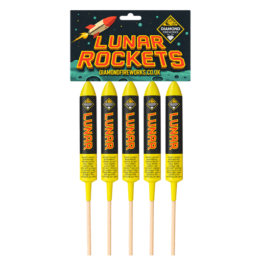 Diamond Fireworks LUNAR 5 PACK ROCKETS original product photo