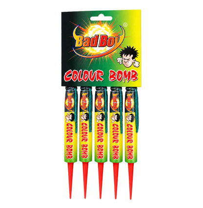 Diamond Fireworks COLOUR BOMB 5 PACK ROMAN CANDLES