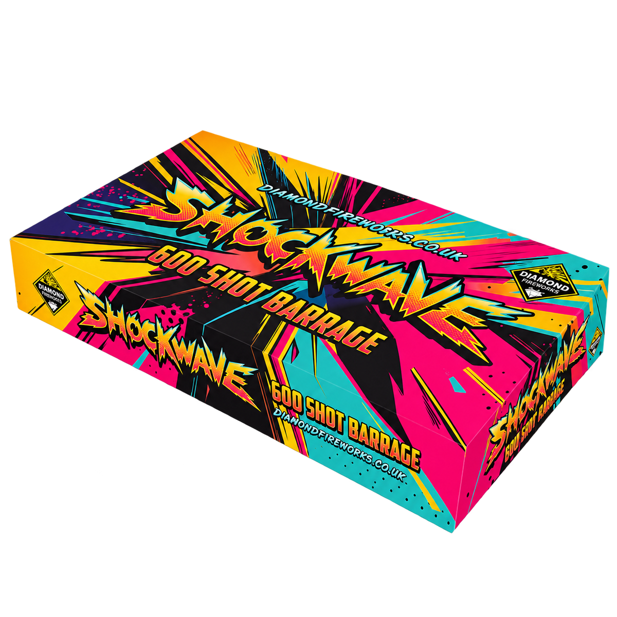DIAMOND FIREWORKS SHOCKWAVE 600 SHOT BARRAGE