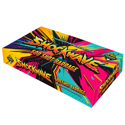 DIAMOND FIREWORKS SHOCKWAVE 600 SHOT BARRAGE