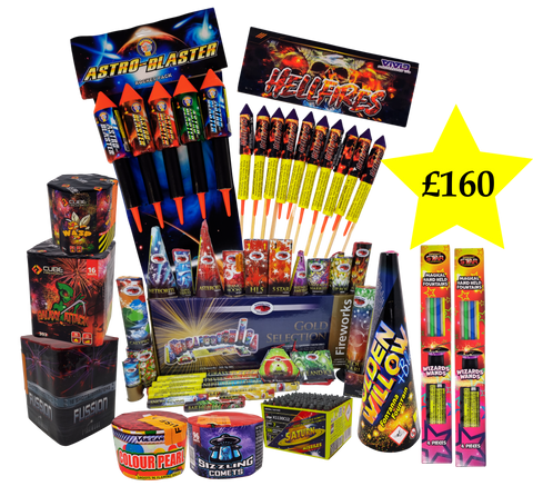 GOLD DISPLAY PACK FIREWORKS