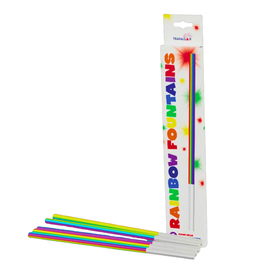 HAND HELD RAINBOW FOUNTAINS 5PK