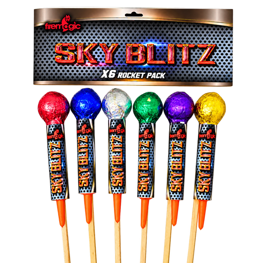 Firemagic Sky Blitz Rockets 6 Pack