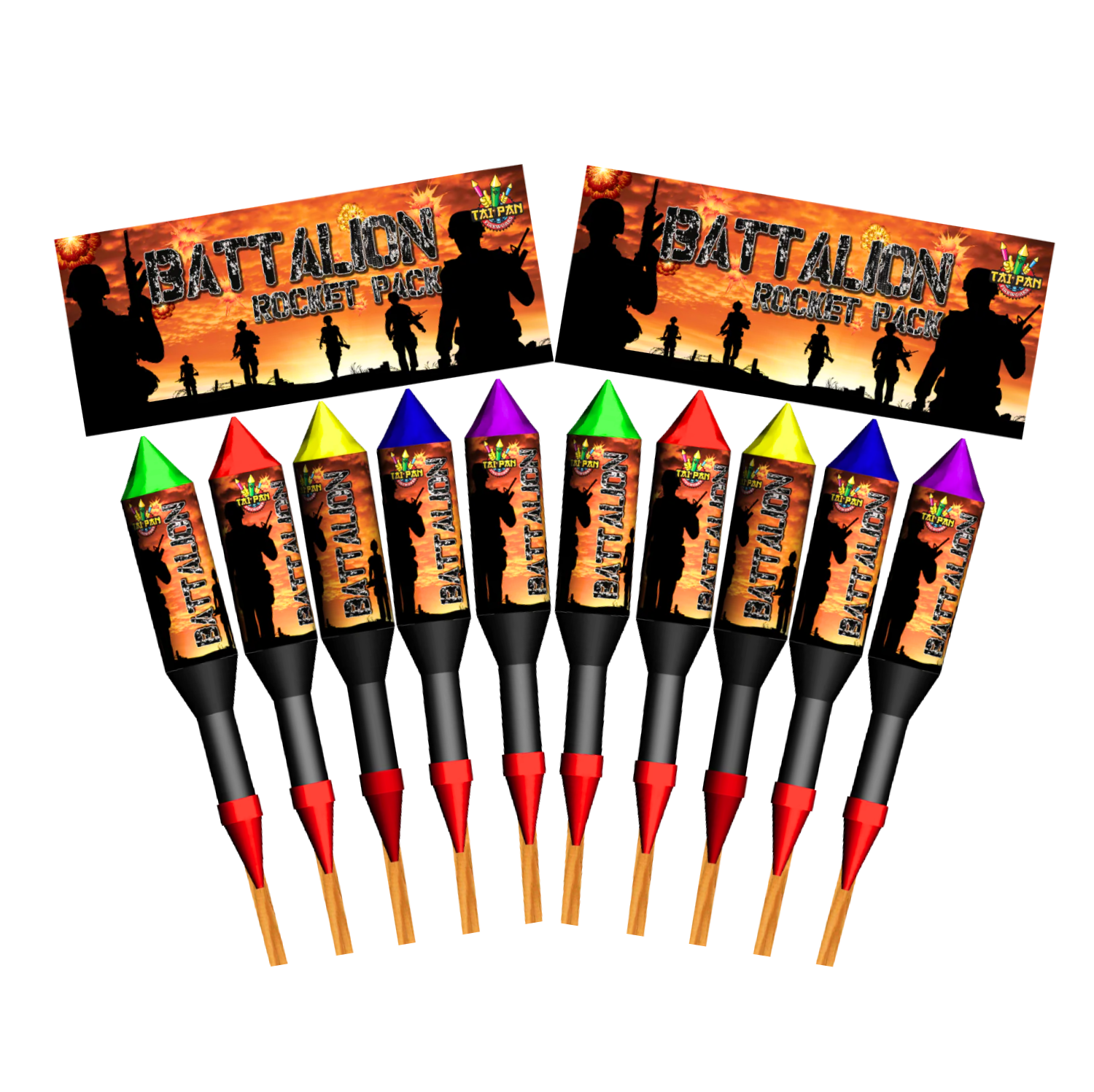 TAI PAN BATTALION LARGE HAWK STYLE ROCKETS