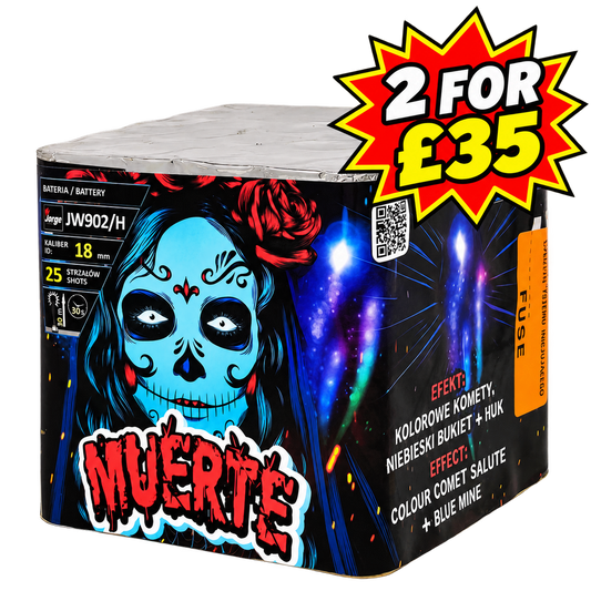 Jorge Muerte JW902/H Salute 25 Shot Barrage – 2 for £35 offer