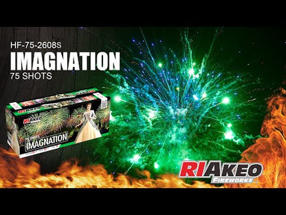 RIAKEO IMAGINATION 76 SHOT COMPOUND FIREWORK