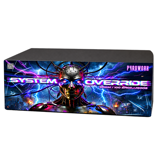 PYROWORX SYSTEM OVERRIDE 100 SHOT COMPOUND FIREWORK