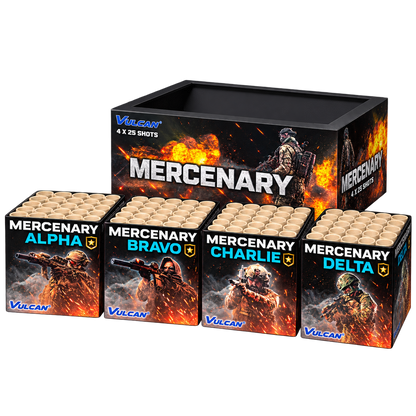 Vulcan Mercenary 4 x 25 Shot Barrage Pack