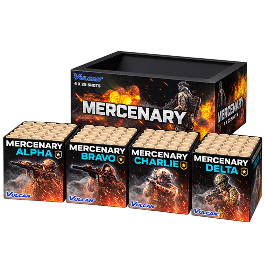 Vulcan Mercenary 4 x 25 Shot Barrage Pack